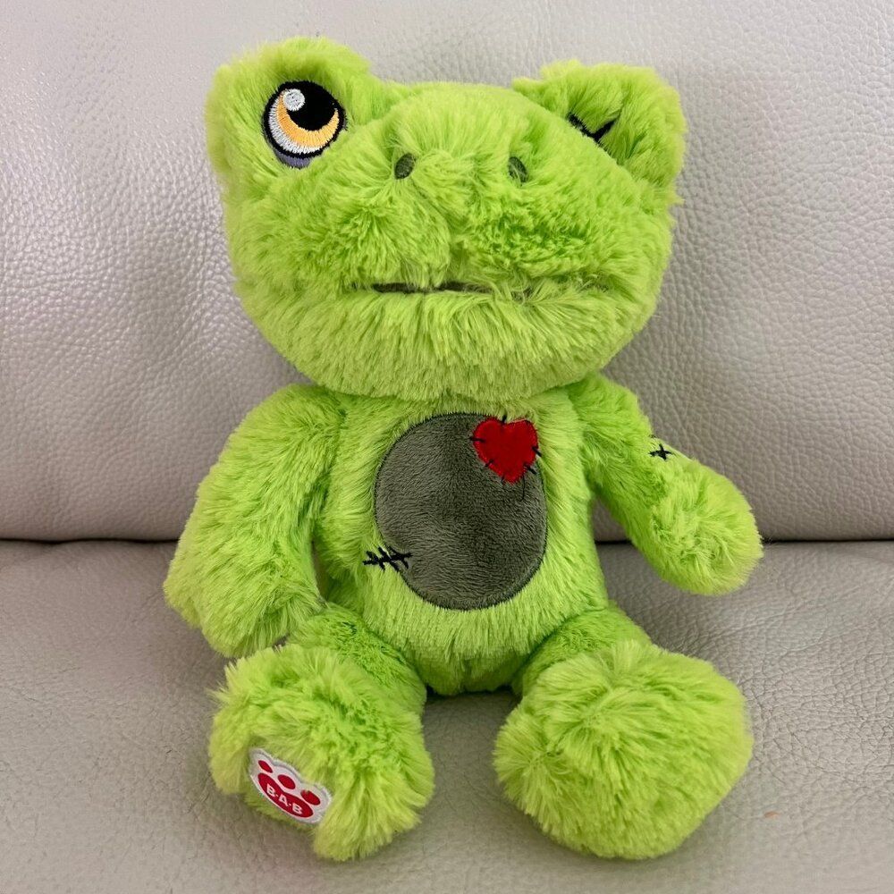 Build-A-Bear Buddies Mini Zombie Frog Plush – Limited Edition Stuffed Animal